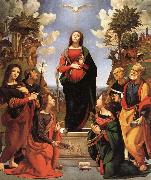 Piero di Cosimo The Immaculate Conception and Six.Saints oil painting on canvas